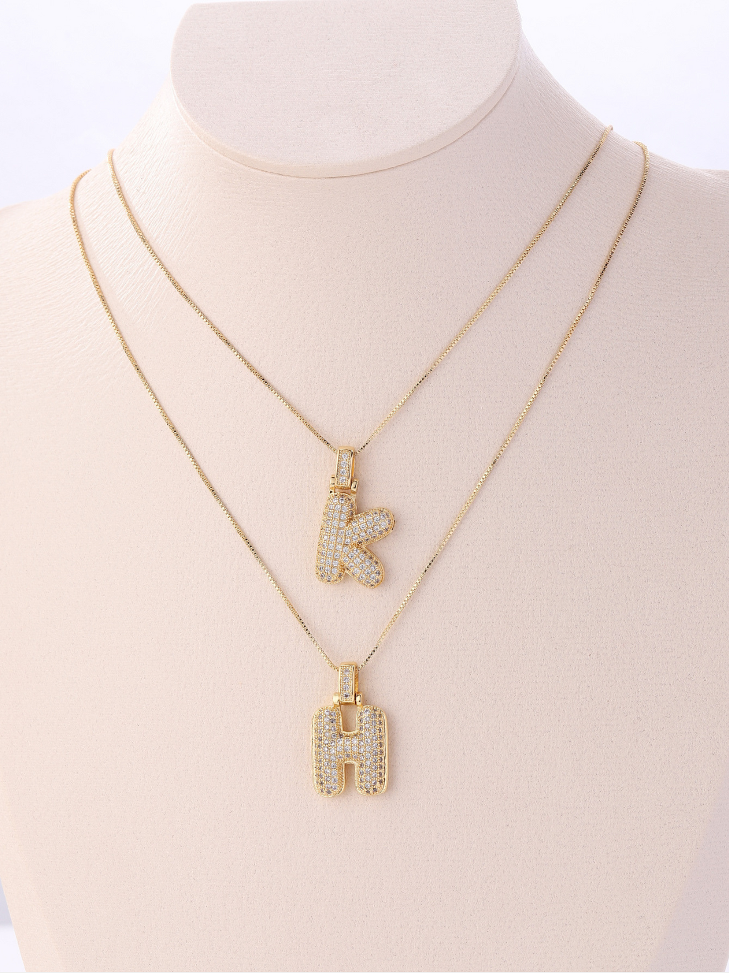 Collier Lettre Initiale – Pavé de Diamants