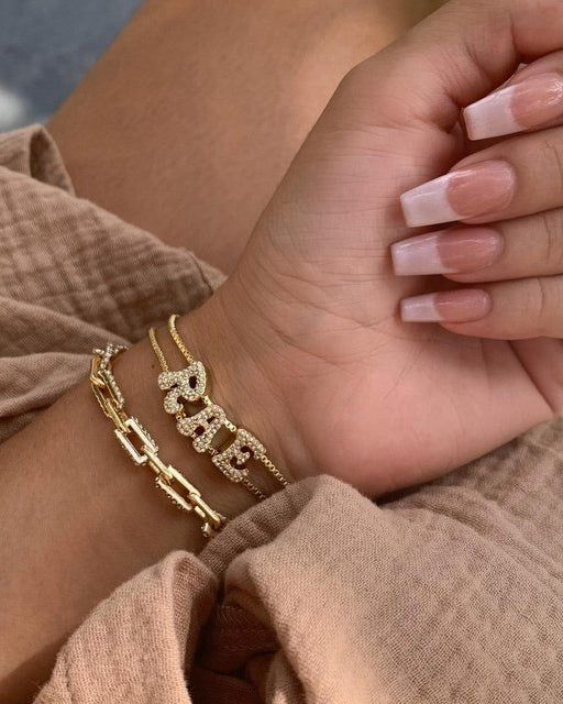 Bracelet à Strass - Personnalisable