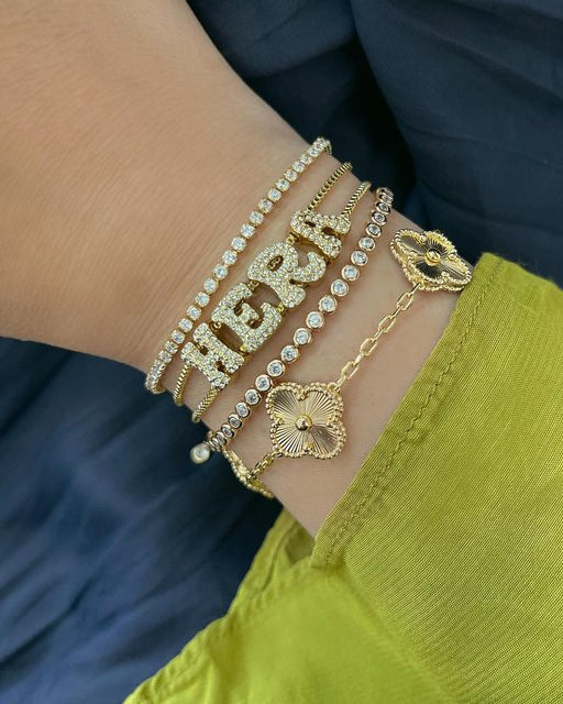 Bracelet Or et Trèfle