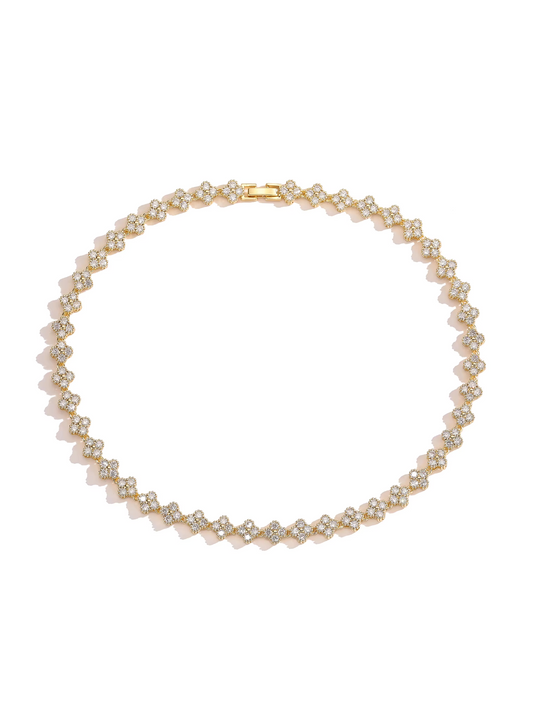 Choker Cristal Trèfle - Collier