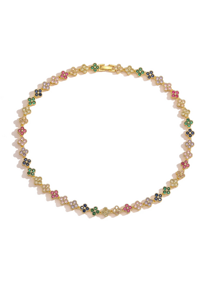 Choker Cristal Trèfle - Collier