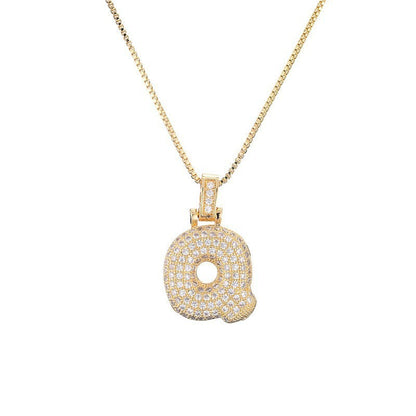 Collier Lettre Initiale – Pavé de Diamants