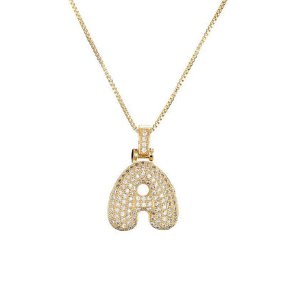 Collier Lettre Initiale – Pavé de Diamants