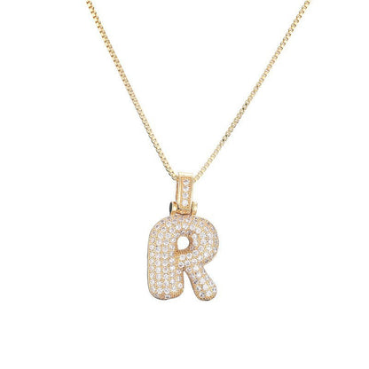 Collier Lettre Initiale – Pavé de Diamants