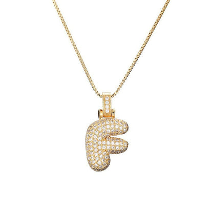 Collier Lettre Initiale – Pavé de Diamants