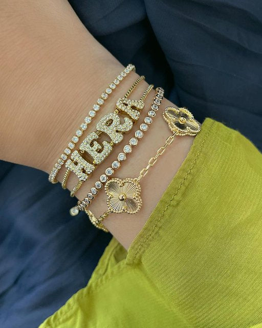 Bracelet à Strass - Personnalisable