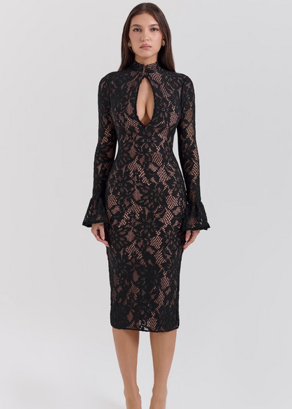 Robe Sofia — Dentelle doublée Sculptante